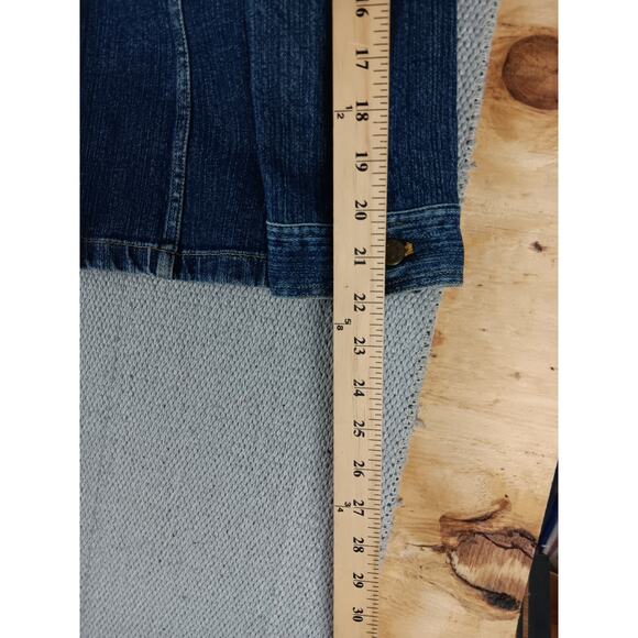 Jones New York Sport Vintage Jean Jacket Women Small Blue Button Denim Pockets - Picture 12 of 14